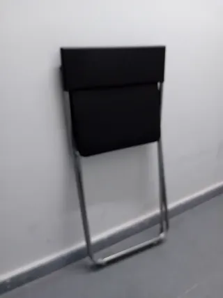 Sillas plegables IKEA negras (4 unidades)