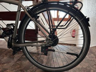 Bicicleta de paseo gris