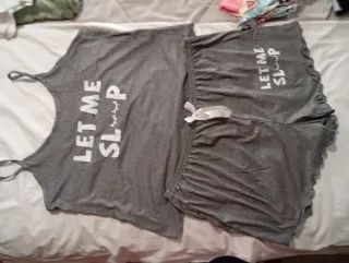 Conjunto pijama corto Let me sleep