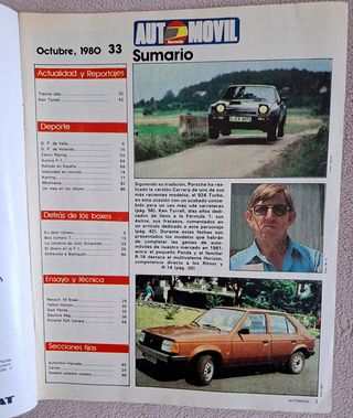 Revista Automovil No33 octubre 1980