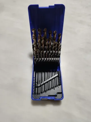 Estuche 25 brocas cobalto DIN 338 metal duro