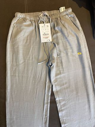 Pantalón Lino Pull&Bear
