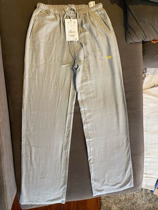 Pantalón Lino Pull&Bear