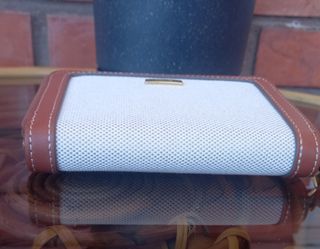 Cartera Mango Mujer Crema y Marrón Nueva