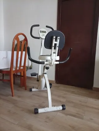 Bicicleta Estática Blanca