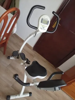 Bicicleta Estática Blanca