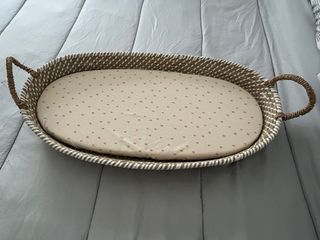 Cambiador de bebé cesta mimbre