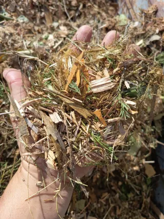 Mantillo Poda triturada Mulching