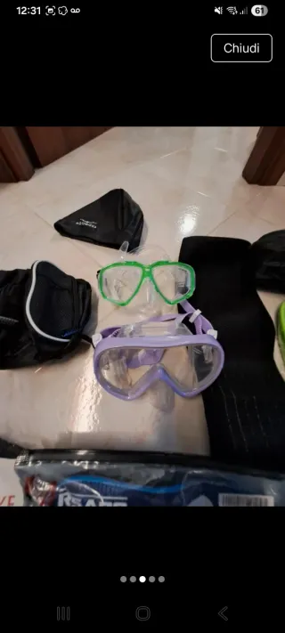 Lotto articoli sportivi vari nuovi