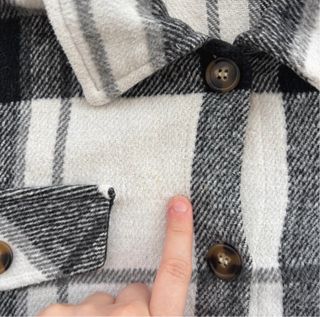 Camisa/Chaqueta Cuadros Botones Talla L