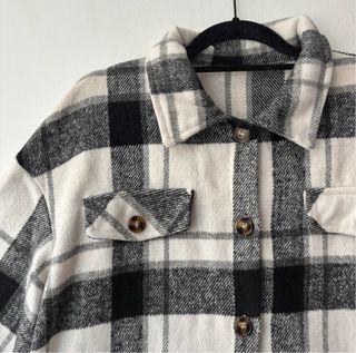 Camisa/Chaqueta Cuadros Botones Talla L