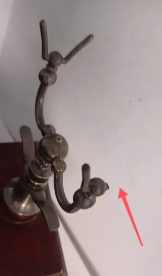 Replica Teléfono Vintage Madera y Bronce