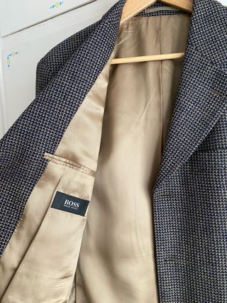 Americana BOSS azul y beige