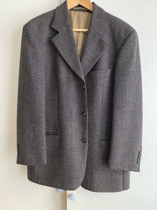 Americana BOSS azul y beige