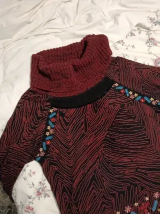 Vestido de invierno con cuello alto
