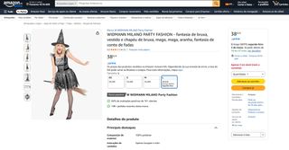 Widmann fantasia de bruxa tam L (200)