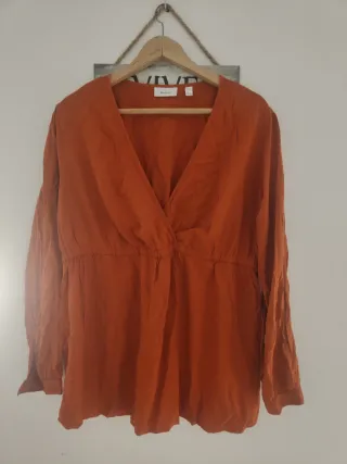 Blusa premamá Yessica naranja talla M