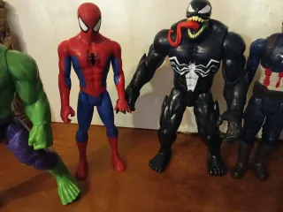 Lote Figuras Acción: Hulk, Spiderman, Batman