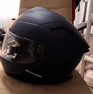Casco de moto Course Raider Evo y Visera oscura