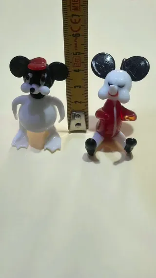 Coppia Topolini Vetro Murano
