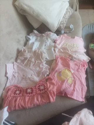 Lote de 5 camisetas cortas para bebé