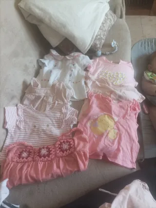 Lote de 5 camisetas cortas para bebé