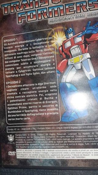 DVD serie tv vintage 1986 cartoon Transformers G1