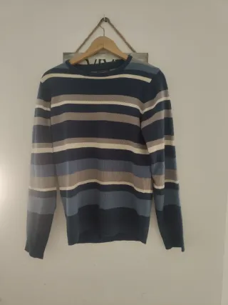 3Jersey elegante beige/marrón