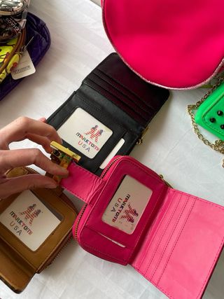 Lote de Carteras y Neceser vintage años 2000