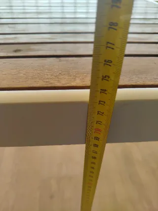 Mesa exterior madera y metal Ikea