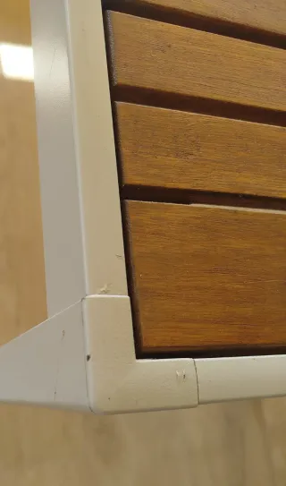 Mesa exterior madera y metal Ikea