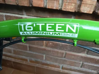 Bicicleta Plegable Verde 16 Ciudad