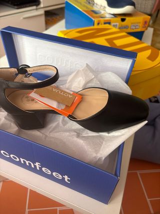 Scarpe Nere Donna Tacco Comfeet