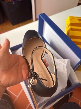 Scarpe Nere Donna Tacco Comfeet