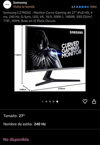 Monitor Samsung 27 Nero