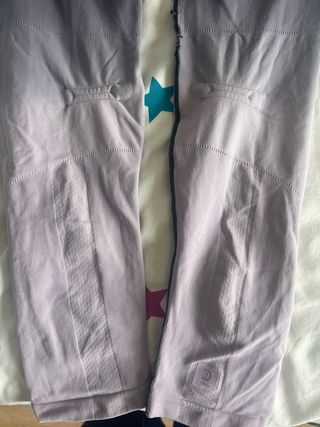 Leggings deportivos DOMYOS negros y morados