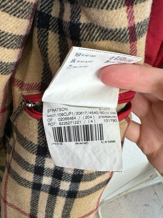 Chaqueta Burberry Clásica Impermeable Retro Roja