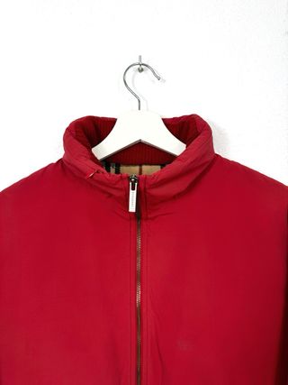 Chaqueta Burberry Clásica Impermeable Retro Roja