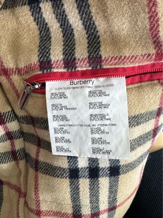 Chaqueta Burberry Clásica Impermeable Retro Roja