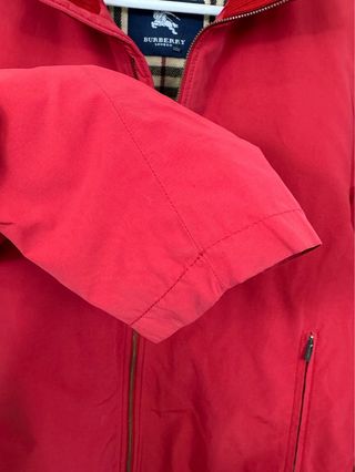 Chaqueta Burberry Clásica Impermeable Retro Roja