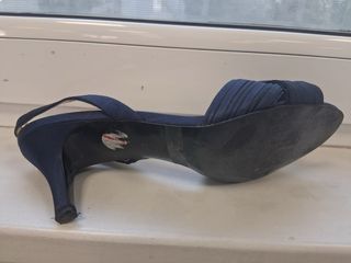 Zapato tacón azul