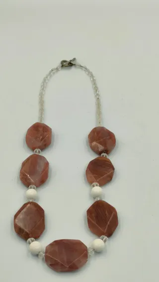 Collar Boho Piedras Naturales y Cuarzo