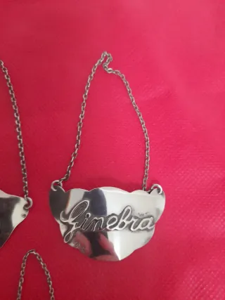 Lote 3 Placas Identificativas Plata Ley 925