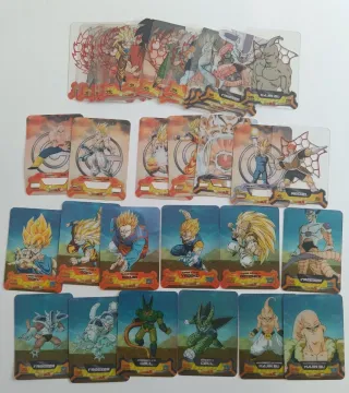 Lote 34 cromos Dragon Ball Z new edition 3d