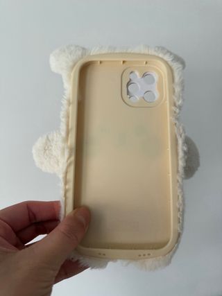 Custodia in peluche per iPhone 12 Pro con orso