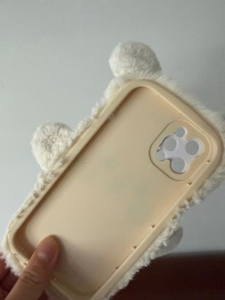 Custodia in peluche per iPhone 12 Pro con orso