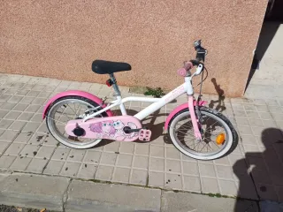 Bicicleta niña Btwin rosa