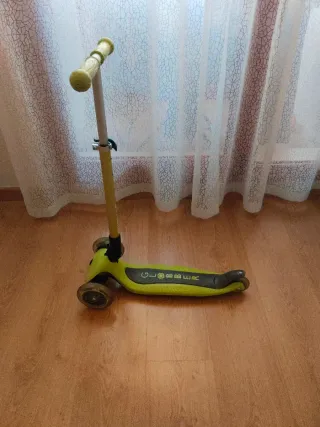 Patinete 3 Ruedas Globber Verde con luces