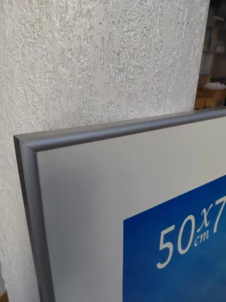 2 Marcos 50x70 Plateados