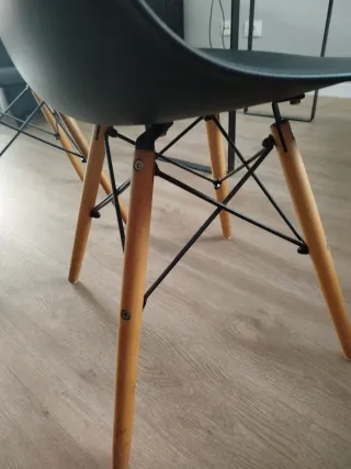 Juego de 2 Sillas Negras